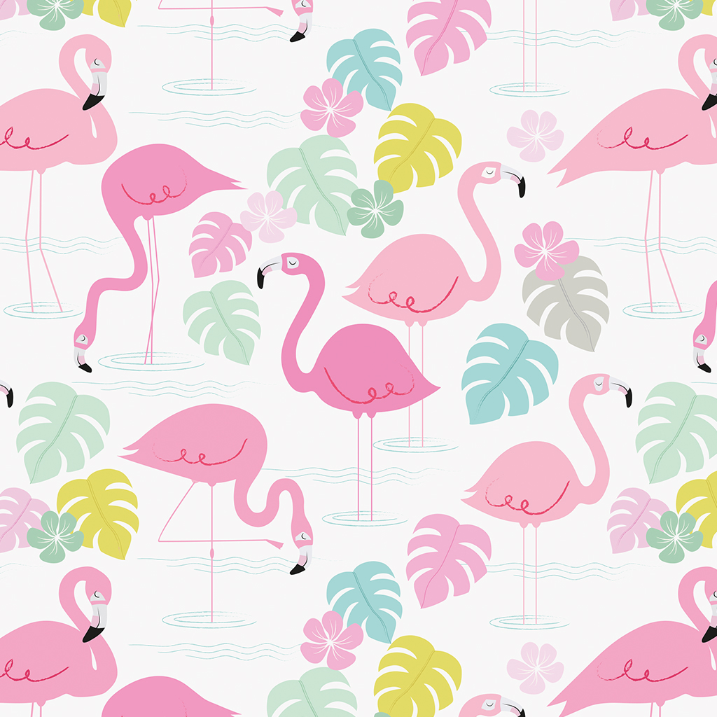 Flamingo Bay Wrapping Paper (5 Sheets)  dotcomgiftshop